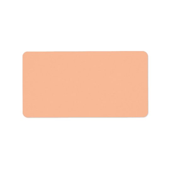 Vintage Apricot Peach Personalised Cream Colour Address Label