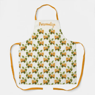 Vintage Apricot Vine Fruit Orchard Women's Cooking Apron