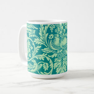 Vintage Aqua Pattern Art Mug Cup