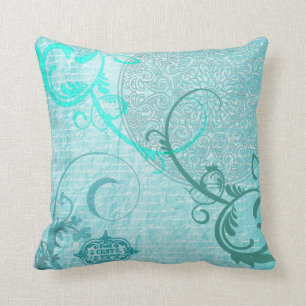 Vintage Aqua Pillow