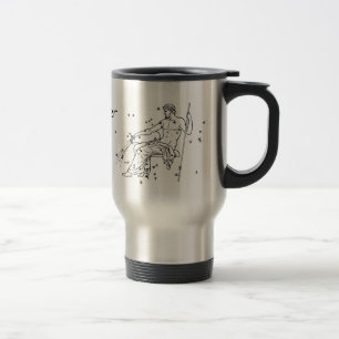 Vintage Aquarius Personalised Birthday Travel Mug