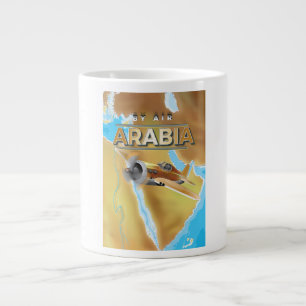 Vintage Arabia Travel Poster Large Coffee Mug