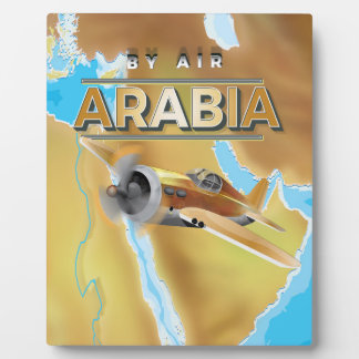 Vintage Arabia Travel Poster Plaque