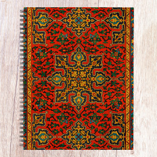 Vintage Arabian Carpet Print Notebook