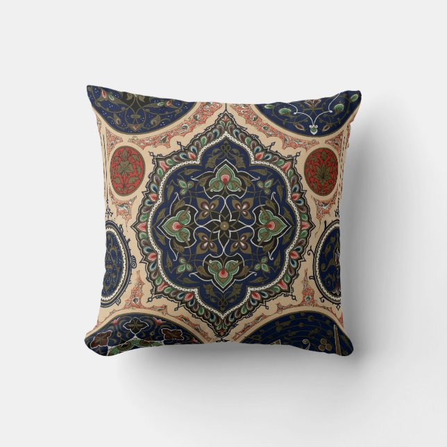 Vintage Arabian Pattern Cushion (Front)