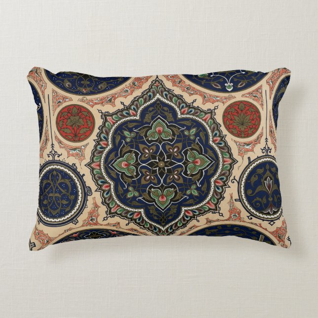 Vintage Arabian Pattern Decorative Cushion (Front)