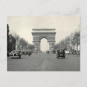 Vintage Arc de Triomphe France Postcard