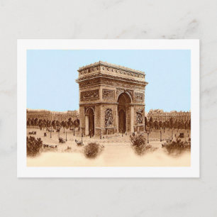 Vintage Arc de Triomphe Notecards Postcard