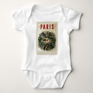 Vintage Arc de Triomphe Paris Baby Bodysuit