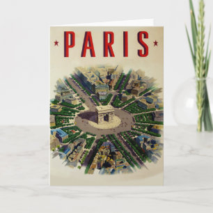 Vintage Arc de Triomphe Paris Card