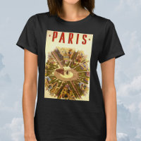 Vintage Arc de Triomphe, Paris, France Travel Art