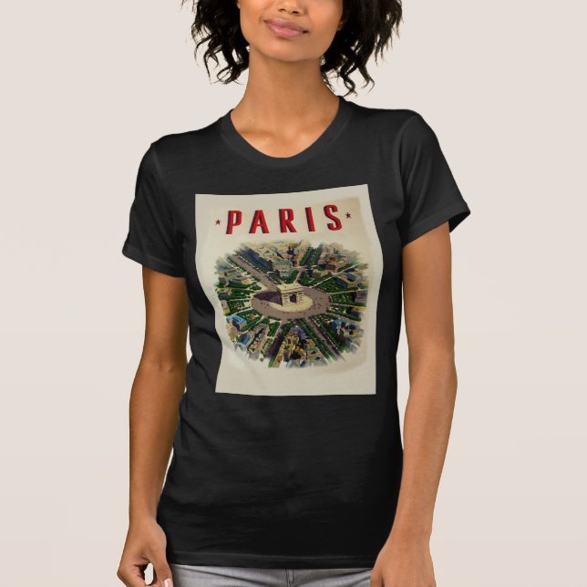 Vintage Arc de Triomphe Paris T-Shirt (Front)
