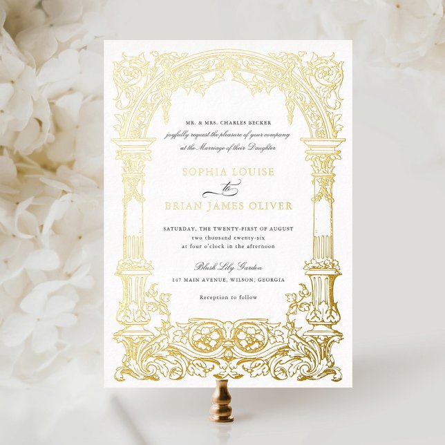 Vintage Arch Vines Ornament Frame Real Gold (Creator Uploaded)