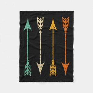 Vintage Archery Arrows For Bow Hunting Retro Fleece Blanket