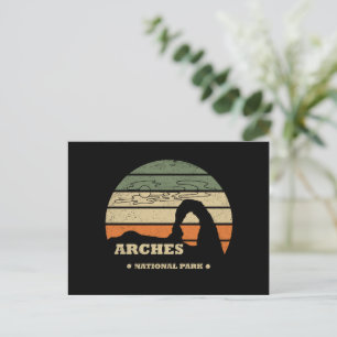 Vintage Arches National Park - Moab - Utah Holiday Postcard