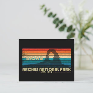 Vintage Arches National Park Moab Utah Holiday Postcard