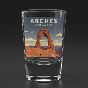 Vintage Arches National Park Shot Glass