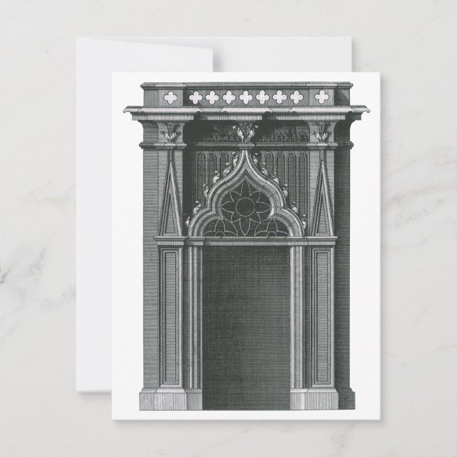Vintage Architectural Element, Gothic Doorway (Front)
