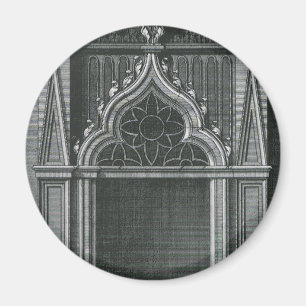 Vintage Architectural Element, Gothic Doorway Magnet