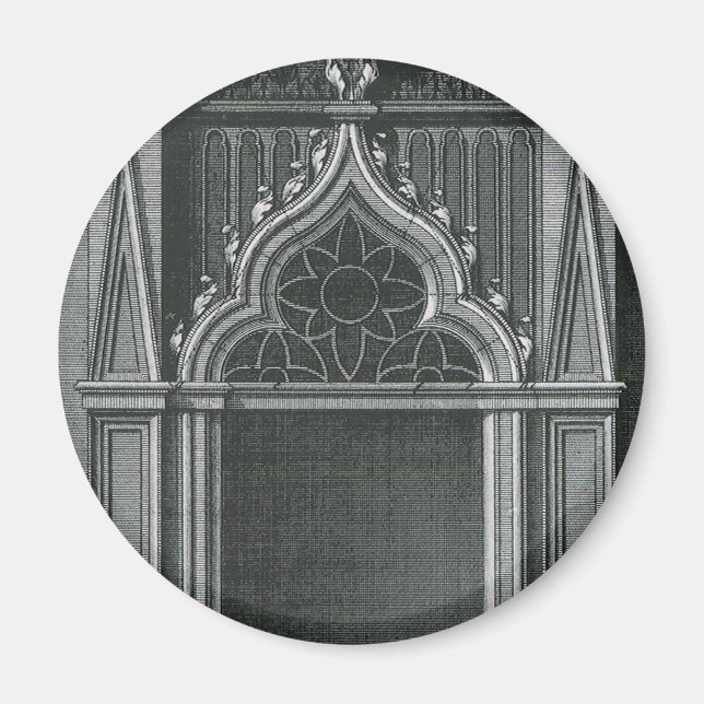 Vintage Architectural Element, Gothic Doorway Magnet (Front)