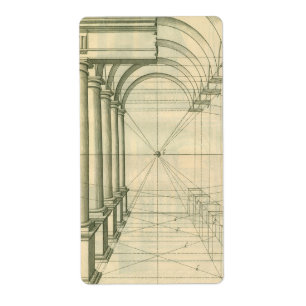Vintage Architecture, Arches Columns Perspective