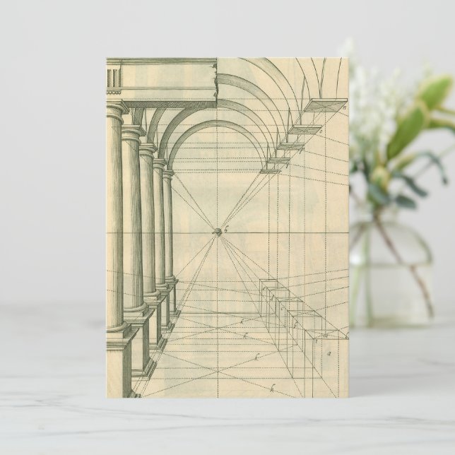 Vintage Architecture, Arches Columns Perspective (Standing Front)