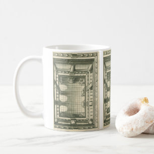 Vintage Architecture, Atrium Courtyard Perspective Coffee Mug