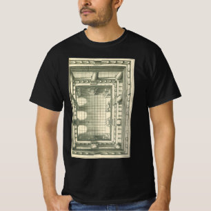 Vintage Architecture, Atrium Courtyard Perspective T-Shirt