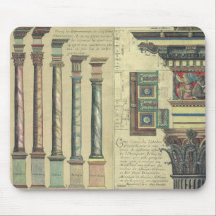 Vintage Architecture by Giacomo Barozzi da Vignola Mouse Mat