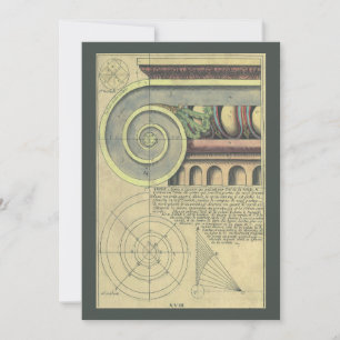 Vintage Architecture, Capital Volute Invitation