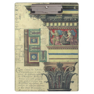 Vintage Architecture, Column with Cornice Moulding Clipboard