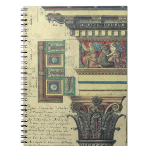 Vintage Architecture, Column with Cornice Moulding Notebook