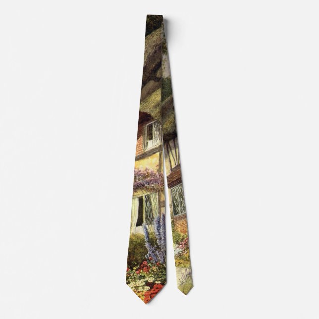 Vintage Architecture, Country Cottage House Tie (Front)