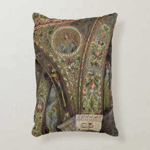 Vintage Architecture, Decorative Arch in a Church Decorative Cushion