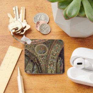 Vintage Architecture, Decorative Arch in a Church Key Ring