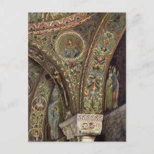 Vintage Architecture, Decorative Arch in a Church Postcard