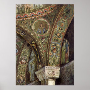 Vintage Architecture, Decorative Arch in a Church Poster