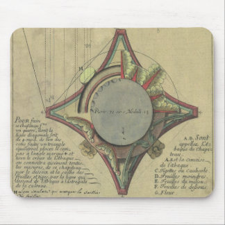 Vintage Architecture, Decorative Capital Crown Mouse Mat