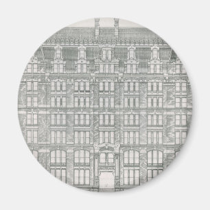Vintage Architecture, Delaware & Hudson Canal Co. Magnet