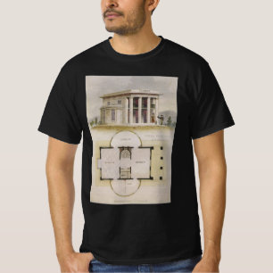 Vintage Architecture, Floor Plan and Greek Villa T-Shirt