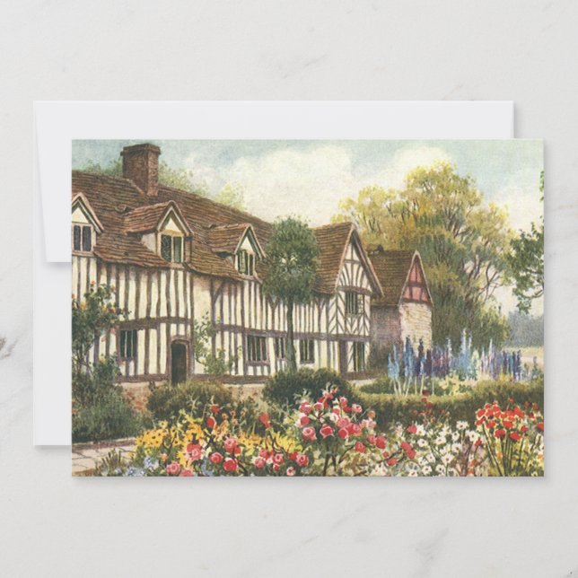 Vintage Architecture Formal Garden English Cottage (Front)