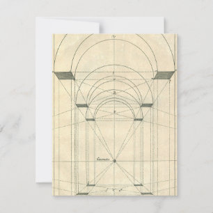 Vintage Architecture, Renaissance Arch Perspective