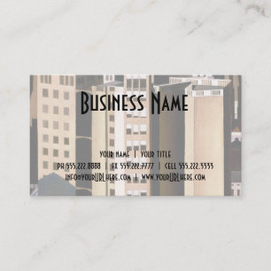 Vintage Architecture, Skyscrapers by Sheeler, 1922 Business Card