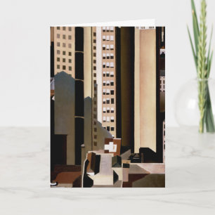 Vintage Architecture, Skyscrapers by Sheeler, 1922 Card