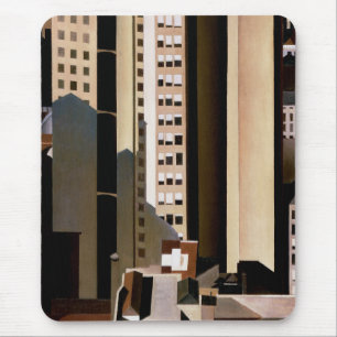 Vintage Architecture, Skyscrapers by Sheeler, 1922 Mouse Mat