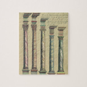 Vintage Architecture, the 5 Architectural Orders Jigsaw Puzzle