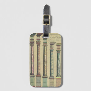 Vintage Architecture, the 5 Architectural Orders Luggage Tag