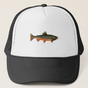 Vintage Arctic Char Illustration - Breeding Male Trucker Hat