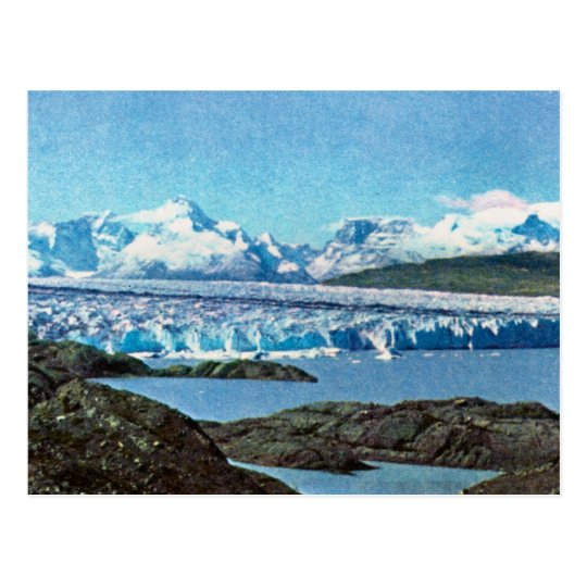 Vintage Argentina, Argentina, End of the glacier, Postcard