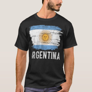 Vintage Argentina Flag For Argentinian   T-Shirt